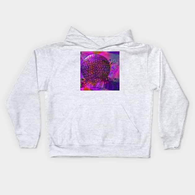 Abstract Sphere Kids Hoodie by DANAROPER